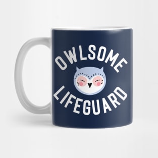 Owlsome Lifeguard Pun - Funny Gift Idea Mug